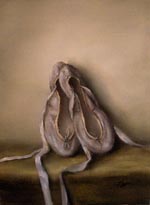 Ballet Slippers Original  Painting by Judith Levin